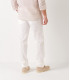 GORDON - White linen chino pant