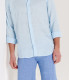 TURNER - Slim fit linen-blend bermudas, light blue 