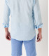 TURNER - Slim fit linen-blend bermudas, light blue 