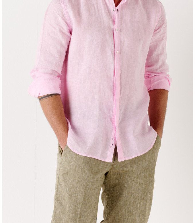 KAKI SLIM FIT LINEN-BLEND BERMUDAS TURNER