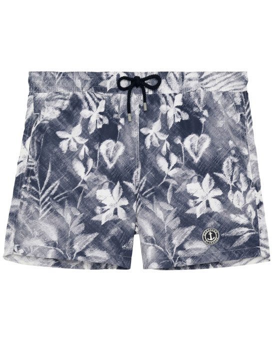 LOVE - Flowers print navy swimshorts