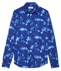 HADDOCK - Chemise en coton imprimé fleuri bleu
