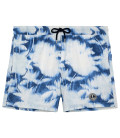 ST-BARTH - Short de bain imprimé fleurs indigo