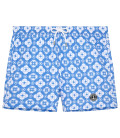FLORES - Geometric flower print ocean swimshorts