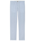 ARNO - Sky blue striped chino pants in cotton blend