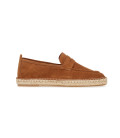 IBIZA - Espadrilles en veau velours noisette