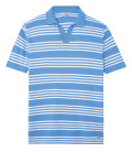 BOLZANO - Two-tone striped ocean polo