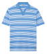 BOLZANO - Two-tone striped ocean polo