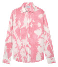 MALAGA - Cotton shirt with pink flower print