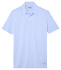 HILLS - Sky blue cotton jersey polo
