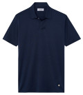HILLS - Polo jersey coton marine