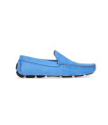 MONZA - Mocassins de nobuck azul oceano
