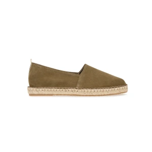 PALMA  - Espadrilles en veau velours kaki