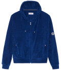 SACHA - Chaqueta de rizo con capucha índigo