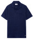 LUKE - Polo jersey lin marine