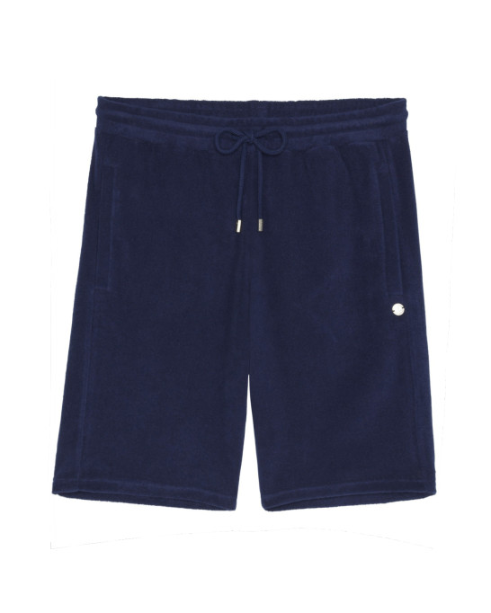 NAVY BLUE SPONGE JOGGING SHORTS NOAH