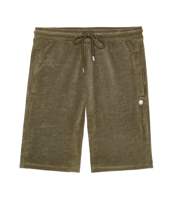 WHITE SPONGE JOGGING SHORTS NOAH