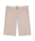 TURNER - Bermuda slim fit in lino screziato ecru