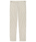 SICILY - Pantalon à pinces rayé blanc