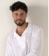 JAVA - Linen sailor collar shirt in white