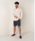 JAVA - Linen sailor collar shirt in beige