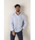 JAVA - Linen sailor collar shirt in sky blue