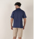 MAUPITI - Chemise manches courtes jersey lin marine