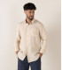 DIVA - Casual linen shirt, camel 