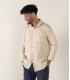 DIVA - Casual linen shirt, camel 