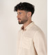 DIVA - Casual linen shirt, camel 