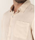DIVA - Casual linen shirt, camel 