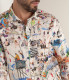 PLAYA - Linen shirt ecru St Tropez print ecru