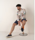 PLAYA - Linen shirt ecru St Tropez print ecru