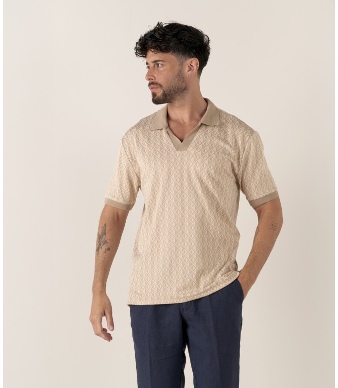 PORTOFINO POLO JACQUARD