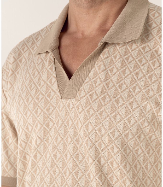 PORTOFINO POLO JACQUARD