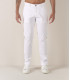 FLASH - Pantalon chino slim, blanc