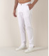 FLASH - Pantalon chino slim, blanc