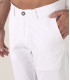 FLASH - Pantalon chino slim, blanc