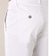 FLASH - Pantalon chino slim, blanc