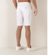 TEXAS - Bermuda chino slim uni, blanc