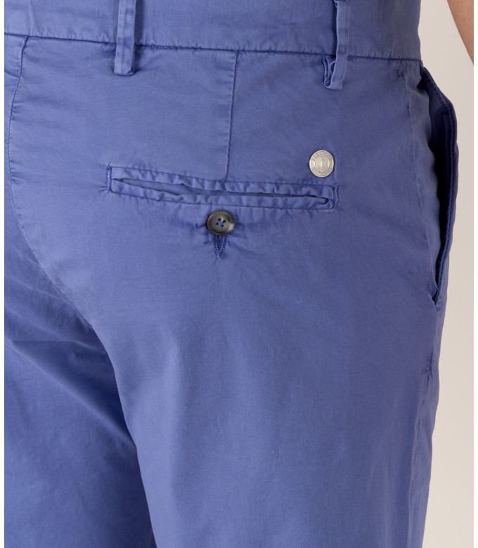 TEXAS - Bermuda Chino Slim Uni, océan