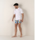 HILLS - White cotton jersey polo