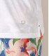 HILLS - White cotton jersey polo