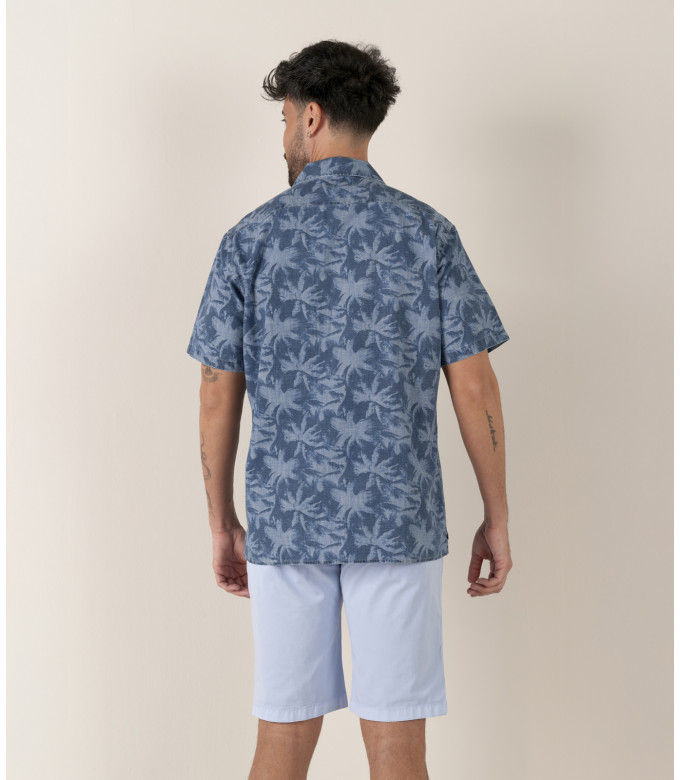 TEXAS - Slim fit Chino Bermudas, light blue