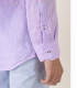 JONAS - Plain lila linen shirt