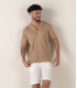 TURNER - Bermuda slim fit lin chiné Blanc