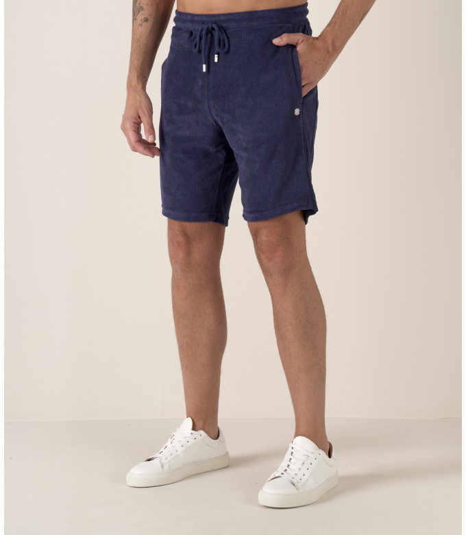 WHITE SPONGE JOGGING SHORTS NOAH