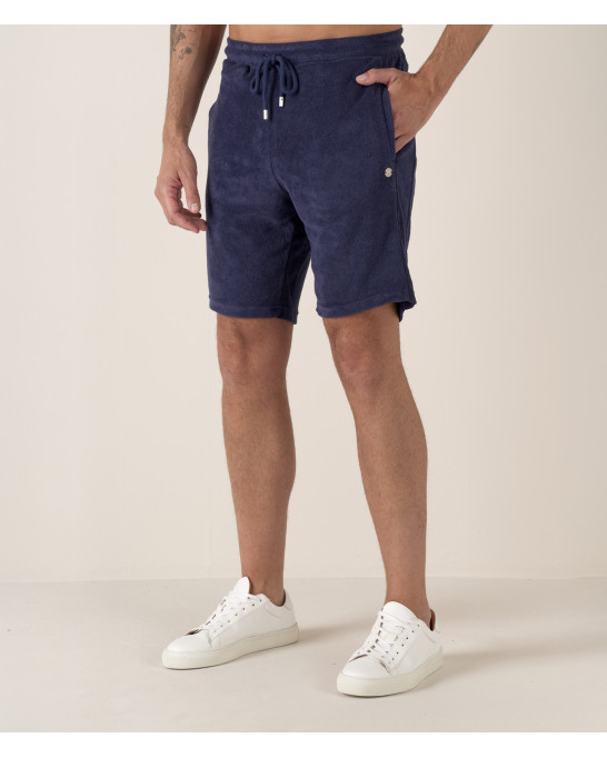WHITE SPONGE JOGGING SHORTS NOAH