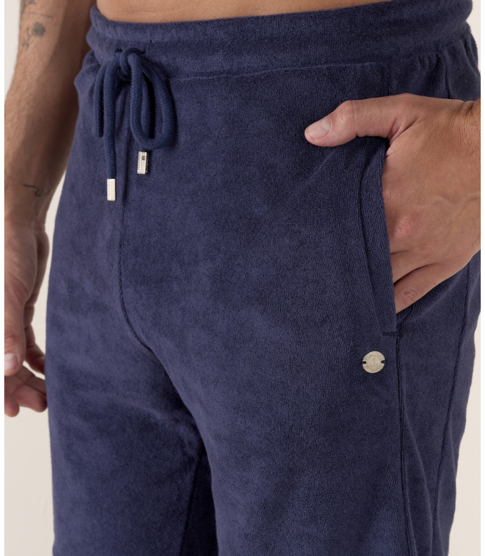 WHITE SPONGE JOGGING SHORTS NOAH