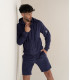 WHITE SPONGE JOGGING SHORTS NOAH
